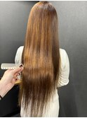 #エアーストレート#酸性縮毛矯正#ロングヘア#ブラウンカラー