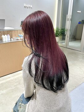 ローエ バイ デコ(Rohe by DECO) 【廣川】レイヤーカット/エンドカラー/ボルドーカラー