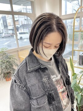 ラシク(racic) 【racic】シルバーアンブレラカラーボブ