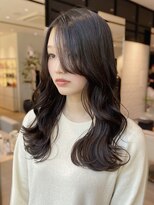 韓国ミディアムセミロングレイヤー前髪カットトリートメント