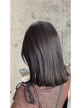 ヘアーデザイン グランツ 平成店(hair design Granz) ばつっと切りっぱなしダークブラウン