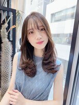 ファンナギンザ(FaNNa ginza) フェイスレイヤー/韓国レイヤー/グレージュ/シースルー/前髪