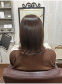 ぱつっとボブ/似合わせ小顔/大人可愛いモテ髪/外ハネ/秋カラー