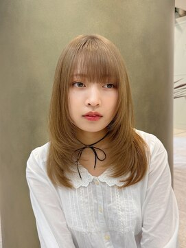 シュク 高円寺(SYUK) 加藤【高円寺】レイヤーカット/セミロング/内巻き/フルバング