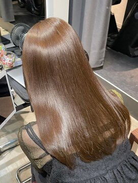 ロイス 神宮前(ROIS) ケアブリーチ/ミルクティーベージュ/髪質改善トリートメント/