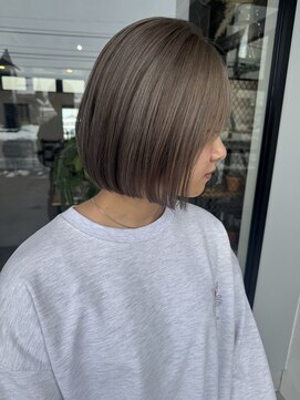 ナンバー(number+) 20代30代大人可愛いダブルカラーアッシュグレージュ