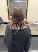 インナーカラー ピンクベージュ