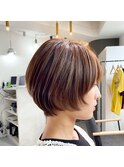 大人ショートボブ☆小顔カット 【新宿】