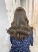 くびれヘアアプリコットオレンジ夏ヘアハイライトカラー