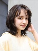 ゆる波カールでつくるウルフスタイル