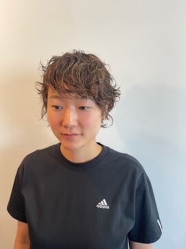 くせ毛を楽しむ似合わせショート×ニューヨークドライカット