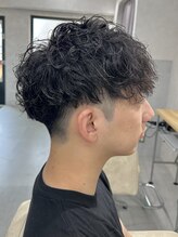 メンズ ラ ジェム(men's la gemme) スペインカール×ツイストスパイラルMIXパーママッシュスタイル