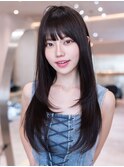 韓国レイヤー顔周りカット透明感カラー髪質改善艶髪シースルー