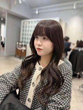 ショコラグレージュ/レイヤーカット/水素ケアカラー