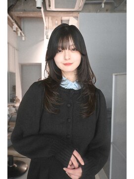 フィルムス 田町芝浦(FILMS) ミルクティーベージュ/レイヤーボブ/韓国巻き/顔周りカット/田町