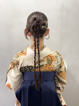 ラトリエコンタン(L´atelier Content) カチモリ　金箔 成人式ヘア 卒業式ヘア 袴ヘア 振袖ヘア/miho