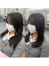 朝のスタイリングが圧倒的に楽にデザインに合わせ真っ直ぐ過ぎない縮毛矯正
