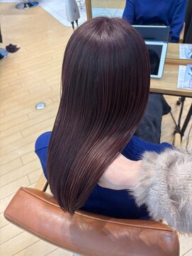 ユニ バイ マグ 長野店(Uni.by Mag) "ピンクカラー" 透明感ブリーチなしピンク