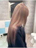 ハイトーンカラーミルクティーベージュピンクベージュ韓国30代
