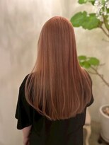 ビューティービースト 桟橋通り店(beauty:beast)&nbsp;ハイトーンピンクオレンジ/艶ロング