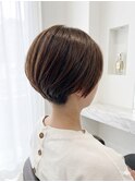 刈り上げショート×ハンサム/小顔/美髪/30代/夏のおすすめ