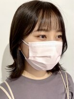 hyon myon/RISEbyREVO 綾瀬店【ヒョンミョン】&nbsp;ハッシュカット/デザインカラー/グレージュ[綾瀬駅/韓国ヘア]