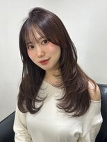 アンドカオマワリカットファム(Fann.)&nbsp;髪質改善　レイヤーカット　韓国風　神戸三宮元町　艶髪　顔周り