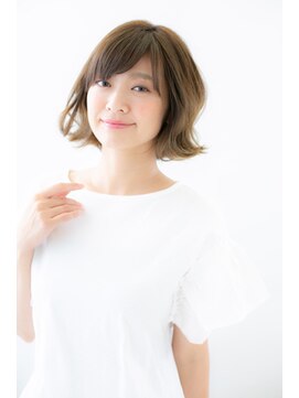 ユキオ オブ ヘアー(YUKIO of Hair) 【小顔似合わせ】大人カワイイくせ毛風無造作外ハネボブ