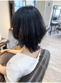 アフロート添田　大人かわいいくびれボブ　ウルフボブ