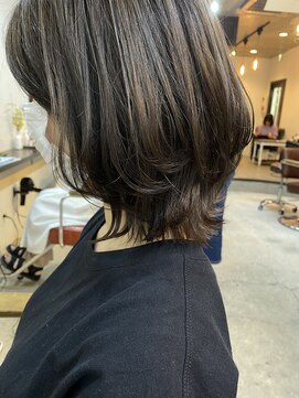 エトネ ヘアーサロン 仙台駅前(eTONe hair salon) 《eTONe》外ハネ layer ☆グレージュ