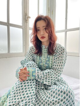 ヘアーアンドメイクトラスト(HAIR&MAKE TRUST) ミディアムヘア/イルミナカラー/ベージュカラー/ピンクカラー