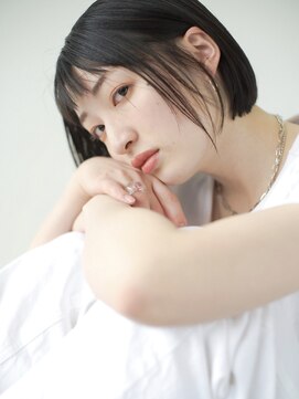 ヘアメイク エイト キリシマ(hair make No.8 kirishima) 丸みボブ×黒髪・instagram @no8_doc_shinichi