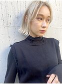【quon】ハイトーンぱつっとボブ　-天神 今泉 薬院-