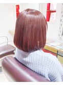 大人かわいい重めボブ