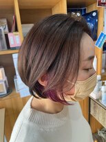 リミエ(RIMIE)&nbsp;#ミニボブ#インナーカラー #ベージュカラー