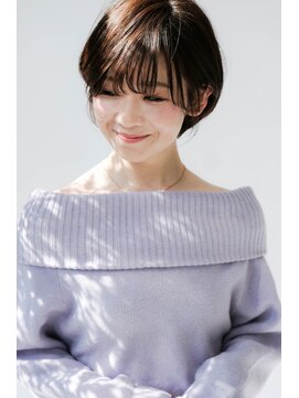 マッシュアンドマッシュアヴェダ ららぽーと福岡店(mash&mash AVEDA) 【ショートボブ】ふんわりスタイリング♪耳かけショートスタイル