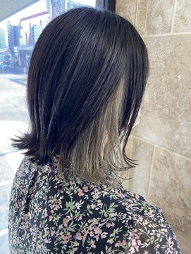 シャンティ 平岸店(Shanti) ○インナーカラー_外はね_シルバーグレー○ 菅野裕太