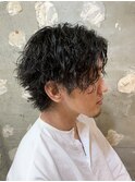 センターパートツイストスパイラルパーマツイストパーマ札幌大通