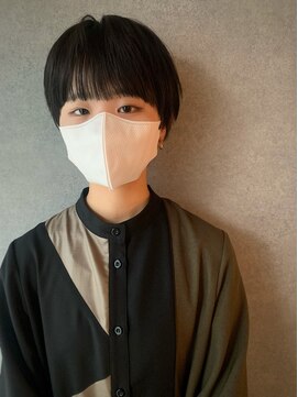 イトシテ ダークカラー×マッシュショート【担当　ジン　トモヒト】