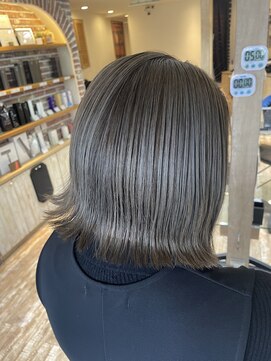 セピアージュ セプト(hair beauty clinic salon Sepiage sept) グレージュカラー/外ハネボブ/下赤塚