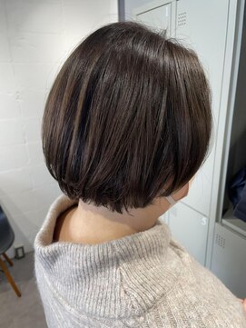 シェル 吉祥寺(shell) グレージュカラー/ボブウルフ/黒髪/ココアベージュ