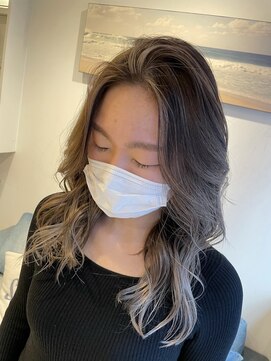 ラフ 新宿(Laff) 新宿/デザインカラー/ハイライト/白髪ぼかし/バレイヤージュ