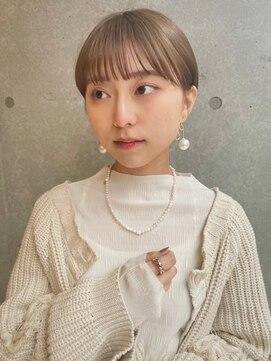 アッシュ 笹塚店(Ash) ミニウルフ/くすみブルー/イヤリングカラー/韓国ヘア[U24/笹塚]