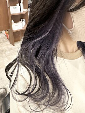 ルイ(ROUIS produced by LUCK 津田沼) ROUIS 津田沼 ラベンダー インナーカラー