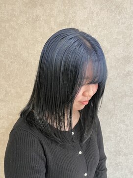 レガシーヘアーデザイン(Legacy hair design) ルーツカラー♪Blue×Black♪ 天神/今泉