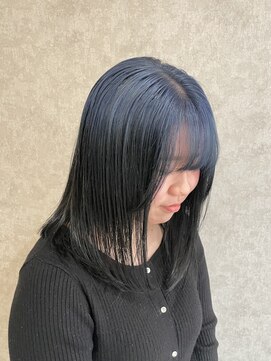 レガシーヘアーデザイン(Legacy hair design) 【Taku】ルーツカラー♪Blue×Black♪ 天神/今泉