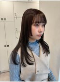 トレンドレイヤーカット+つや感ベージュ