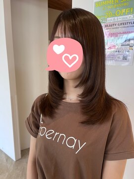 サラビューティーサイト 志免店(SARA Beauty Sight) 【あんstyle】顔周りレイヤー＆ニュアンスカラー