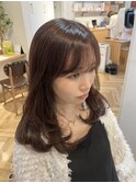 韓国ヘア/レイヤーカット/顔まわりレイヤー
