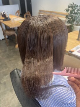 ソルファ 下赤塚(SOLFA) 丸みボブ30代40代50代髪質改善白髪染め縮毛矯正COTA下赤塚駅